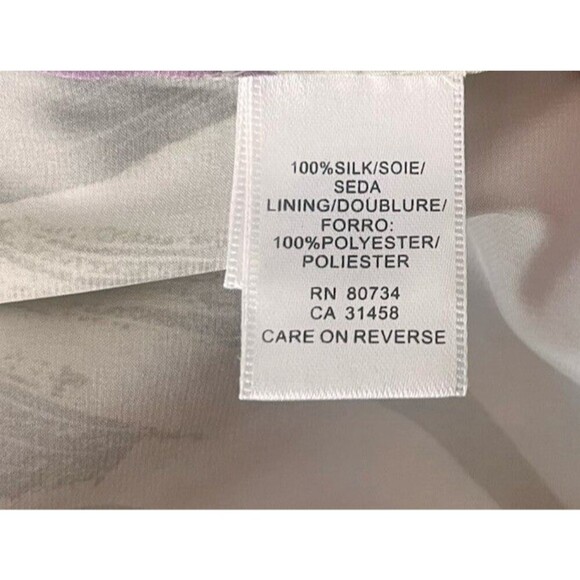 VTG Y2K BCBGMAXAZRIA Silk Floral Sleeveless Blouse Empire Waist Ruffles Size XS - Picture 5 of 5